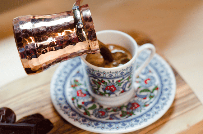 Saba Hocek reads Turkish Coffee seeing your past, present and future