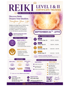 Reiki Training 1 & 2