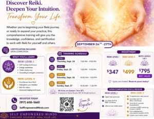 Reiki Training 1 & 2